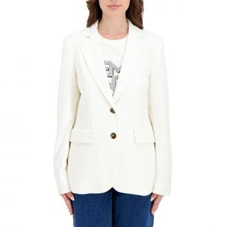 Emme Marella Farnese1pe26 Giacca Monopetto In Twill Stretch Donna Giacconi Donna