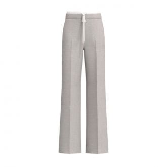 Emme Marella Fettape26 Pantalone Gamba Larga Tess  Fluido Donna Casual Donna