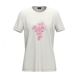 Emme Marella Fogliape25 T-shirt Stampa Floreale Donna Casual Donna