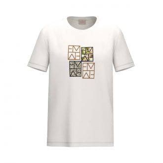 Emme Marella Mareape26 T Shirt 4 Loghi Strass Donna Casual Donna