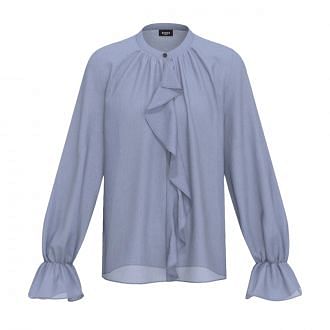 Emme Marella Ss25epoche Camicia Volant Boho Donna Casual Donna