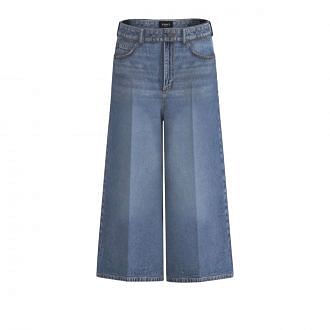 Emme Marella Ss25graphic Jeans Culotte Boho Donna Casual Donna