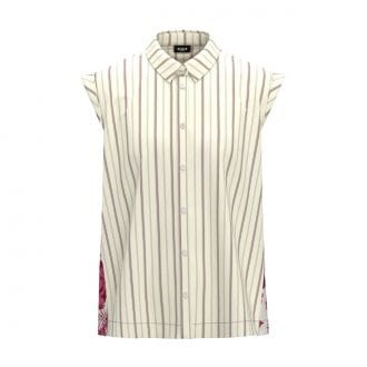 Emme Marella Stipitepe25 Camicia In Popline E Inserto Donna Casual Donna