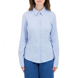 Emme Marella Tempope26 Camicia Slim In Popline Stretch Donna Casual Donna