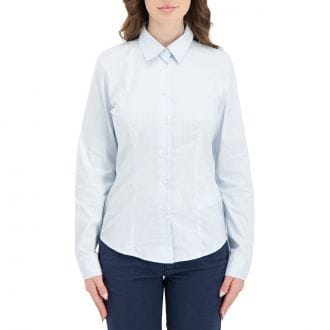 Emme Marella Tempope26 Camicia Slim In Popline Stretch Donna Casual Donna