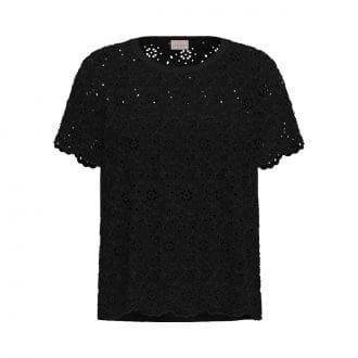 Emme Marella Velettape26 T Shirt Regular In San Gallo Donna Casual Donna