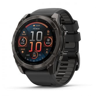 Garmin 010 Fenix 8 Amoled 51mm Carbon Grey Dlc Orologi Gps Strumenti Tecnologici Uomo