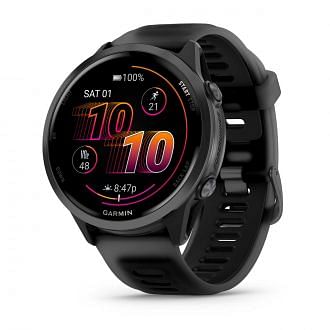 Garmin 010 Forerunner 570 47mm Black Orologi Gps Strumenti Tecnologici Uomo