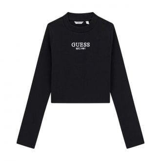 Guess J4yi49 Maglia Ml Stretch Rib Bambina Abbigliamento Bambino Junior