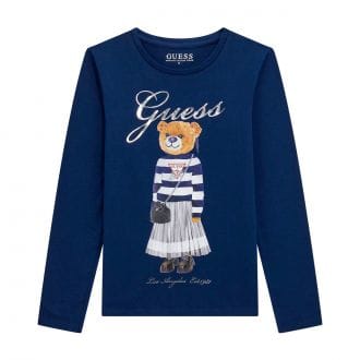 Guess J5bi16 Maglia Ml Orsetto Bambina Abbigliamento Bambino Junior