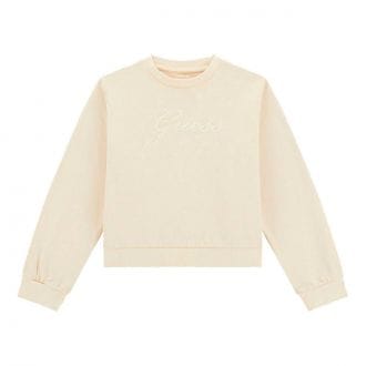 Guess J6rq09 Felpa Giro Garment Dye Bambina Abbigliamento Bambino Junior