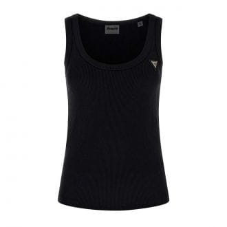 Guess V4yp06k8rt2 Canotta Logo Metallico Colette Donna Casual Donna