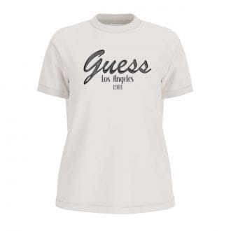 Guess V6gi16k2983 T Shirt Logo Gommato Andrea Donna Casual Donna