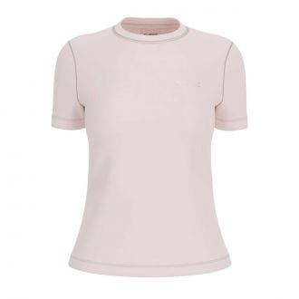 Guess V6ri07j1314 T Shirt Logo Scrip Cuore Tracei Donna Casual Donna