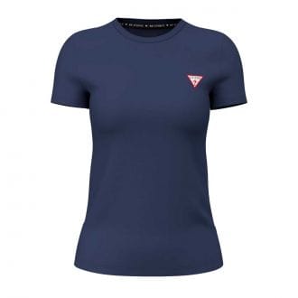 Guess W2yi44j1314 T Shirt Mini Triangle Crew Neck Donna Casual Donna