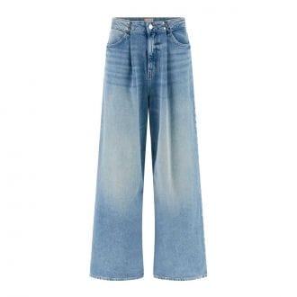 Guess W5ba3td0742 Jeans Wide Leg Adjustable Donna Casual Donna