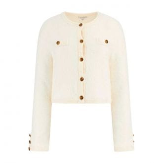 Guess W5br0az4040 Cardigan Lavorato A Maglia A Trama Textured Donna Casual Donna