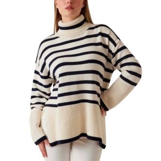 Guess W5br34z37l1 Maglia Over Dolcevita Donna Giacconi Donna