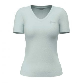 Guess W5gp31kcsx2 T Shirt Scollo V Light Basic Donna Casual Donna