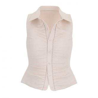 Guess W6gp40k3256 Top Drappegiato Robyn Donna Casual Donna