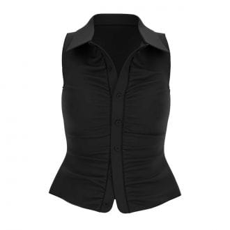 Guess W6gp40k3256 Top Drappegiato Robyn Donna Casual Donna