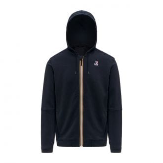 K-way K1126hw Felpa Full Zip Cappuccio Logo Prosper Poli Cotton Casual Uomo