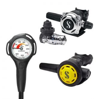 SCUBAPRO MK25 EVO DIN300 A700  + OCTOPUS R095 + MANOMETRO COMPACT S 