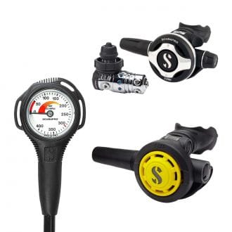 SCUBAPRO MK25 EVO DIN300 S600 + OCTOPUS R095 + MANOMETRO COMPACT S 