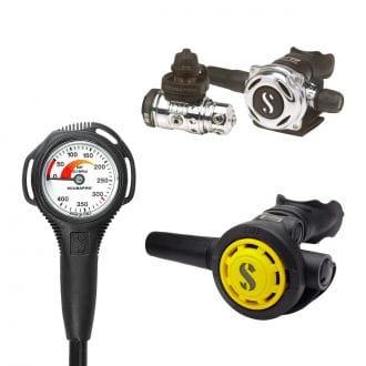 SCUBAPRO MK19 EVO DIN300 A700 + OCTOPUS R095 + MANOMETRO COMPACT S 