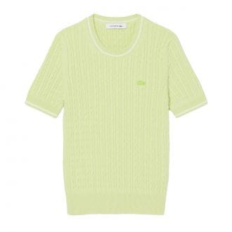 Lacoste Af9862 T Shirt In Filo Treccia Donna Casual Donna