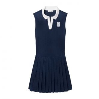 Lacoste Ef0230 Abitino Plissetato Con Pantaloncino Donna Abbigliamento Tennis Donna