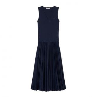 Lacoste Ef2432 Abito Sm Fondo Plisse Donna Casual Donna