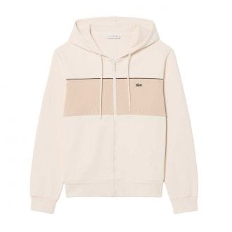 Lacoste Sh0892 Felpa Cappuccio Full Zip Color Block Casual Uomo
