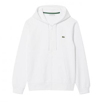 Lacoste Sh9809 Felpa Cappuccio Full Zip Piquet Casual Uomo