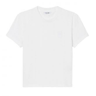 Lacoste Tf2543 T Shirt  Ricami All Over Logo Tennis Donna Abbigliamento Tennis Donna