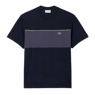 Lacoste Th0896 T-shirt Color Block Casual Uomo