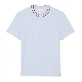 Lacoste Th8174 T Shirt In Piquet Stretch Casual Uomo