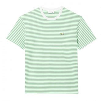Lacoste Th9749 T-shirt In Jersey A Righe Casual Uomo
