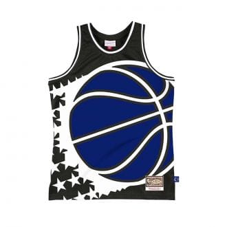 Mitchell & Ness Mstkbw19146 Canotta Big Face Orlando Magic Abbigliamento Basket Uomo