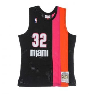 Mitchell & Ness Smjycp19243 Canotta Swingman O'neal 32 Heat Squadre Basket Uomo
