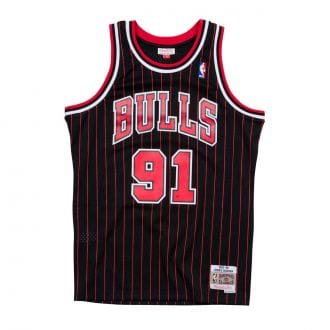 Mitchell & Ness Smjygs18152 Canotta Swingman Rodman Bulls 1997-98 Squadre Basket Uomo