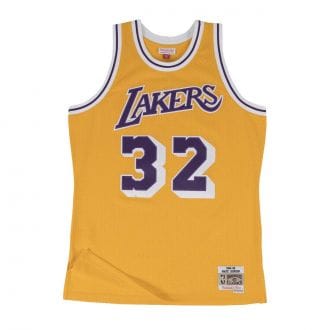 Mitchell & Ness Smjygs18175 Canotta Swingman Johnson 32 Lakers Squadre Basket Uomo