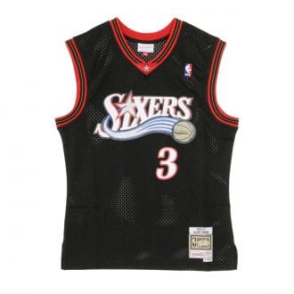 Mitchell & Ness Smjygs18201 Canotta Swingman Iverson 3 Sixers Squadre Basket Uomo