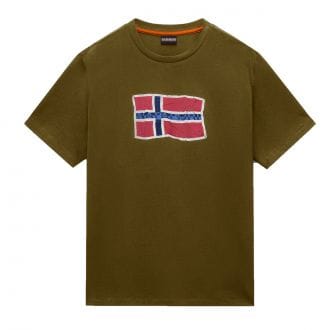 Napapijri Np0a4fzb T-shirt Bandiera S Masha Casual Uomo