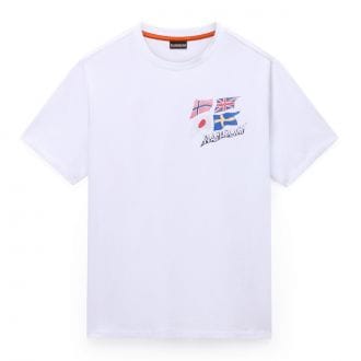 Napapijri Np0a4fzb T Shirt Bandiera S Masha Ss Casual Uomo