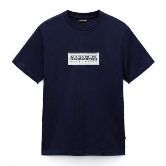 Napapijri Np0a4i3l T Shirt Ss Box Logo Casual Uomo