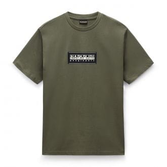 Napapijri Np0a4i3l T Shirt Ss Box Logo Casual Uomo