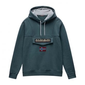 Napapijri Np0a4i9b Felpa Con Cappuccio Anorak Burgee Casual Uomo