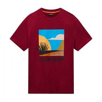 Napapijri Np0a4ie3 T Shirt Stampa S Arbia Casual Uomo