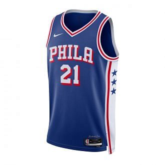 Nike Dx8620 Canotta Swingman Nba Icon Embiid 76ers Squadre Basket Uomo